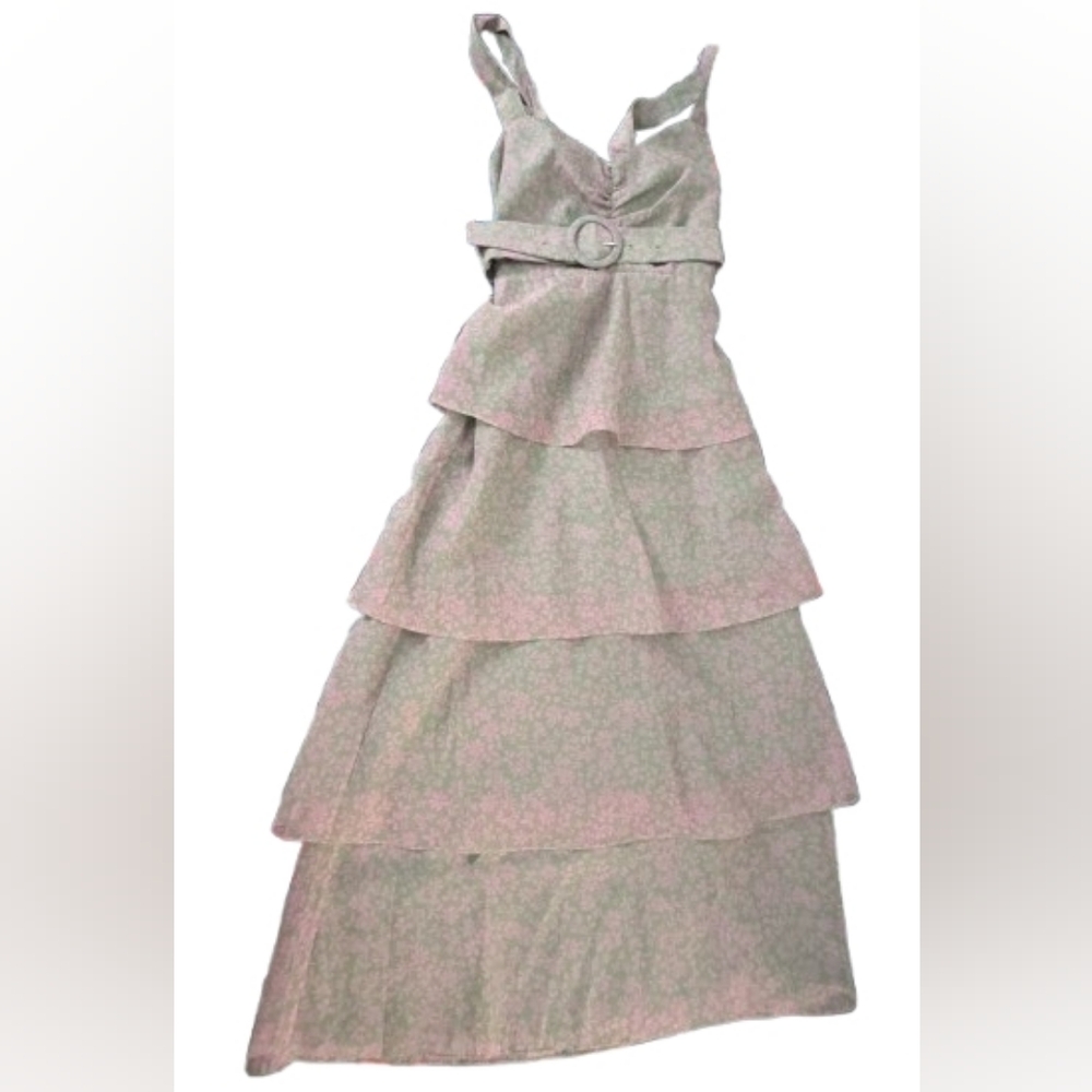 Show Me Your MuMu Pink Floral Midi Dress